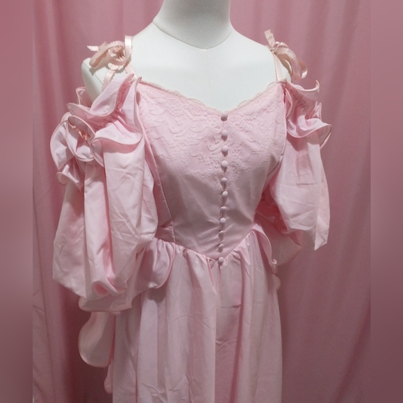 Vintage 1960s Pink Princess Dress - Picture 8 of 13